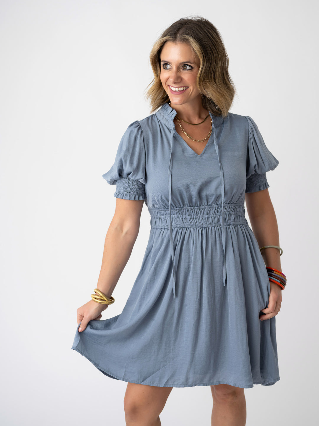 Twilight Tie Neck Dress