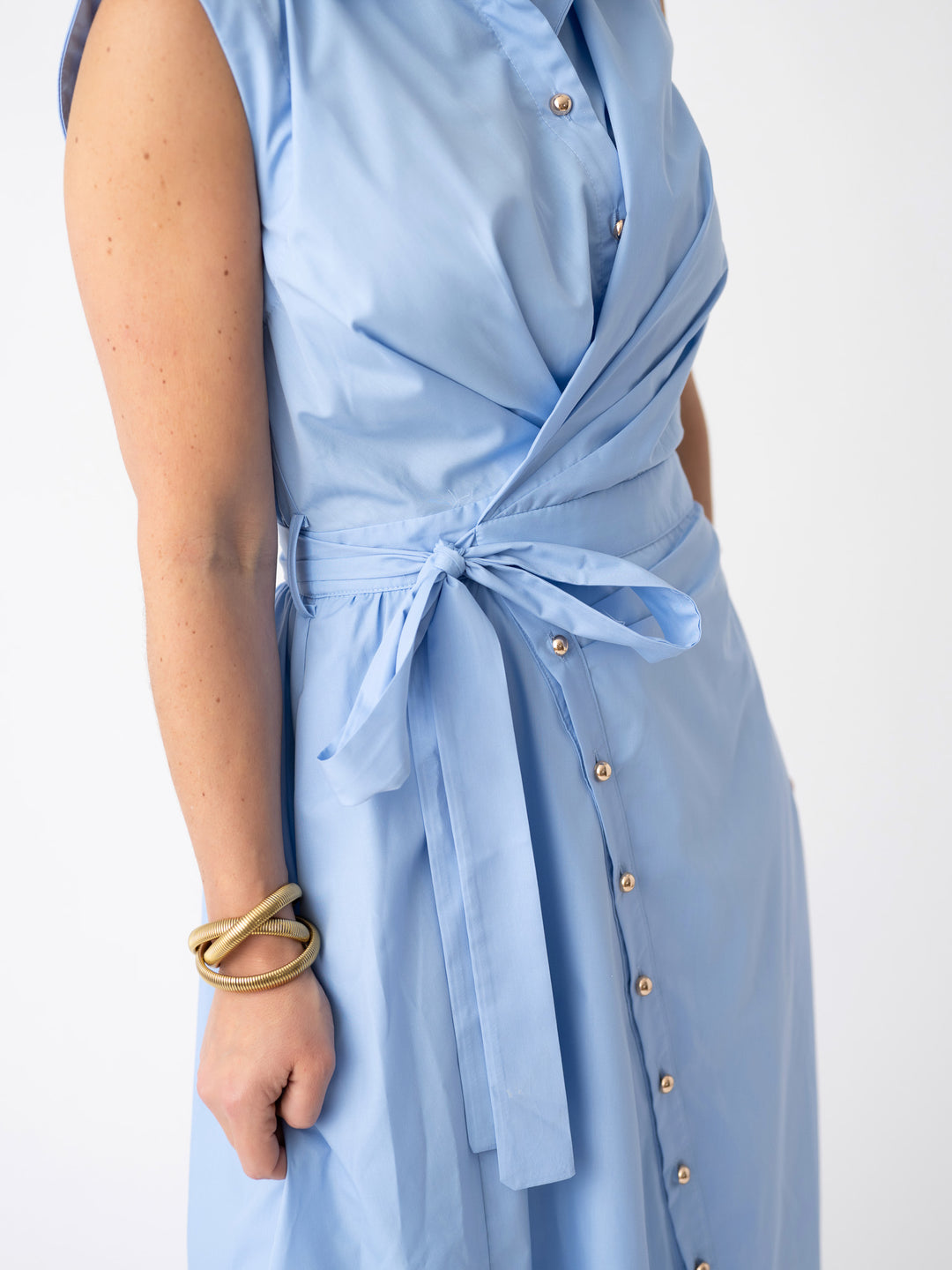 Bluebonnet Breeze Wrap Dress