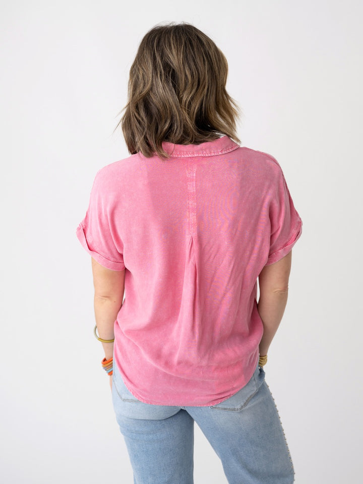 Cotton Candy Classic Button Up