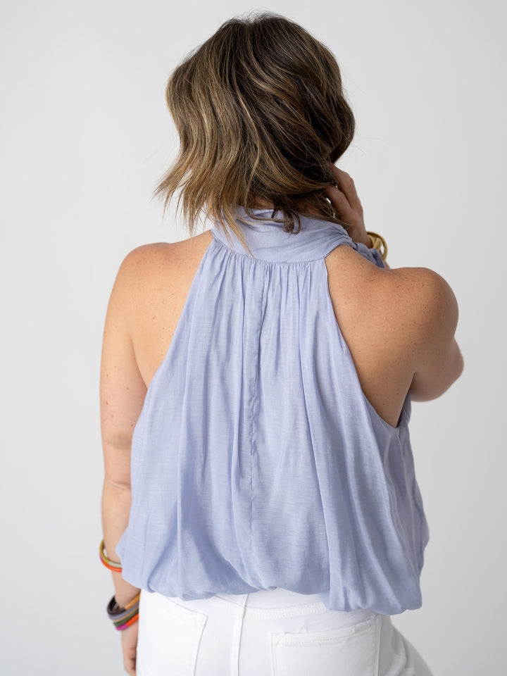 Morning Mist Bow Tie Blouse