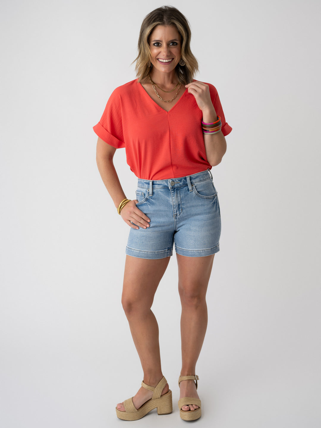 J21 Eleven Med High Rise Basic Shorts