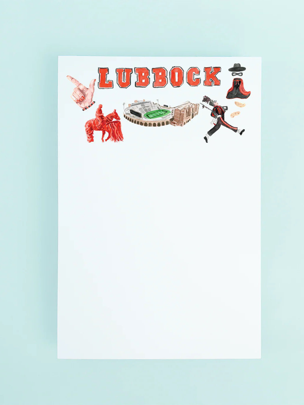 Texas Tech Lubbock Notepad
