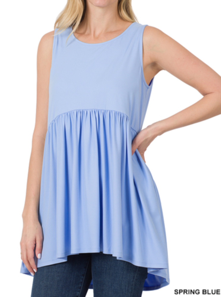 Saucy Stretch Babydoll Tank