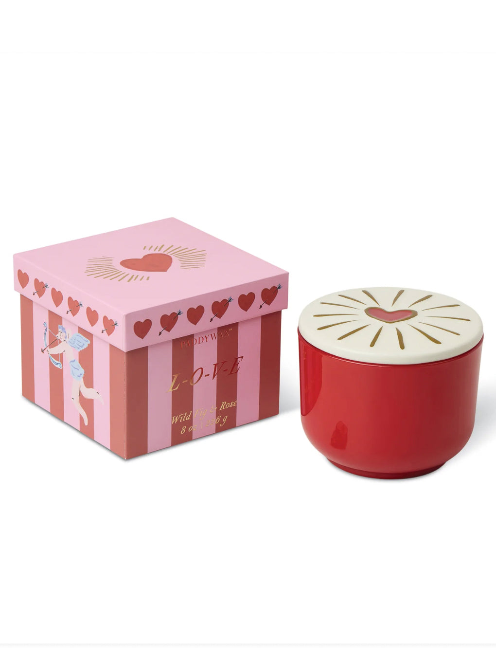 Paddy Wax Love Heart Glass Candle