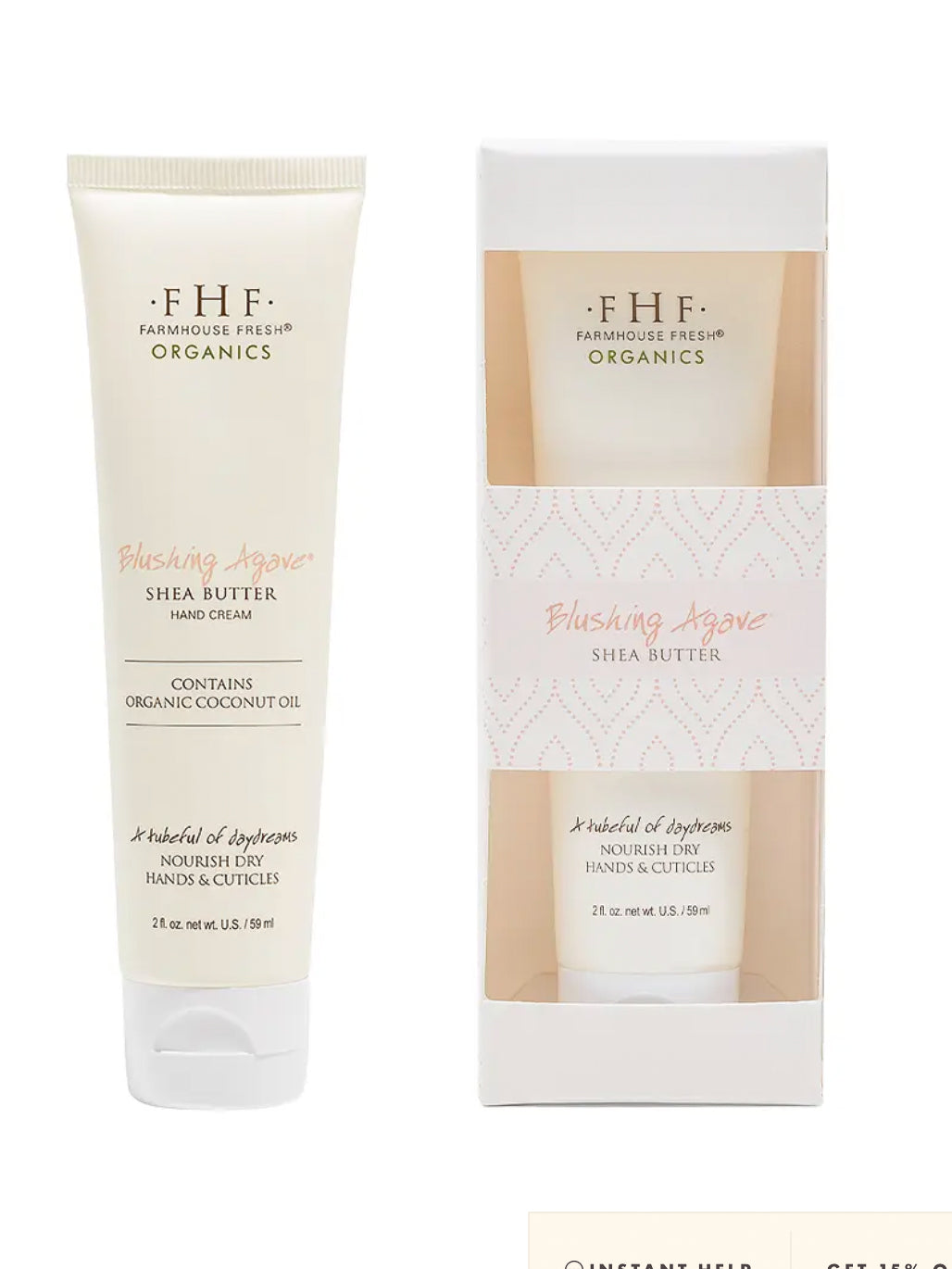 Blushing Agave Organic Shea Butter Hand Cream