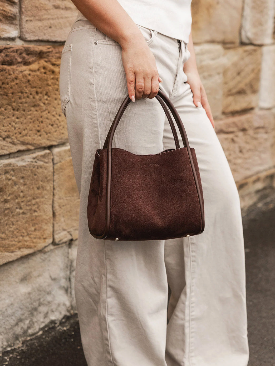 Louenhide Steffie Mini Suede Tote Bag