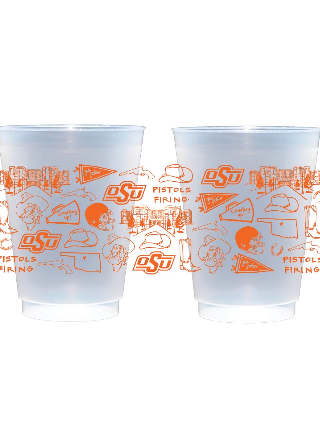 Oklahoma State Shatterproof Cups
