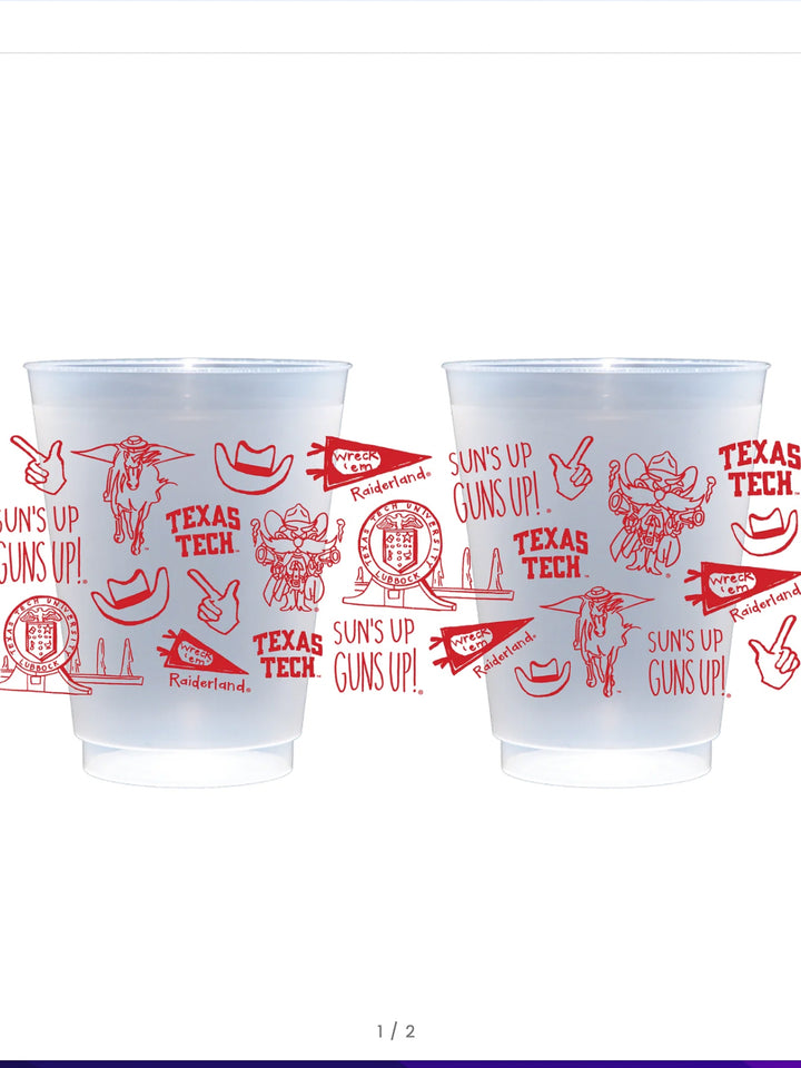 Texas Tech Shatterproof Cups 