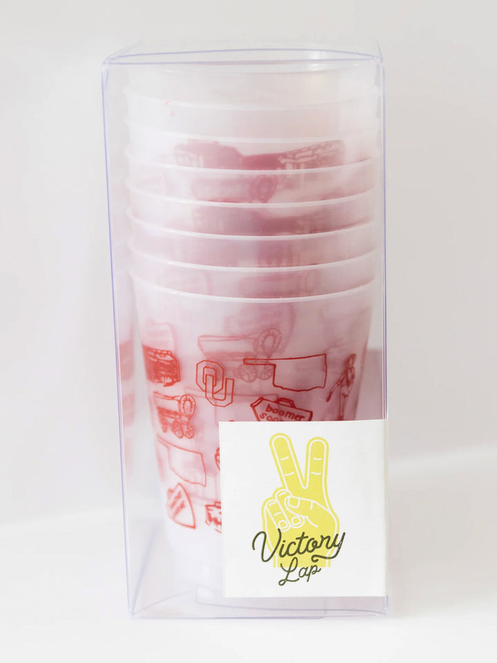 Oklahoma University Shatterproof Cups