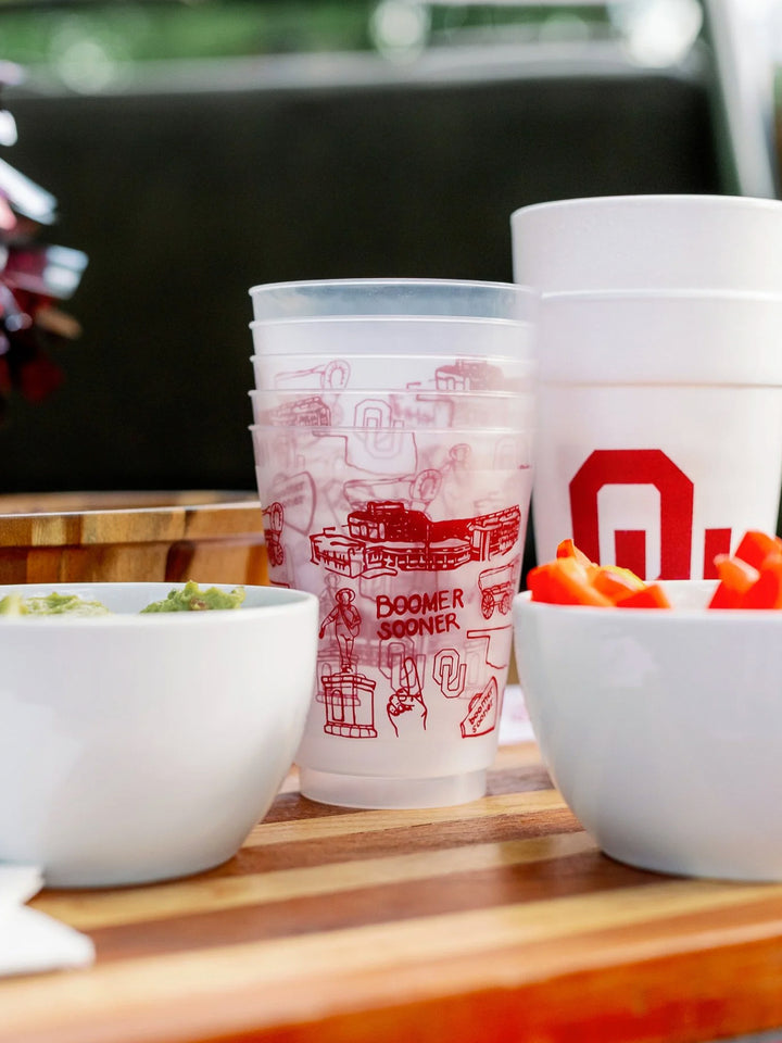 Oklahoma University Shatterproof Cups
