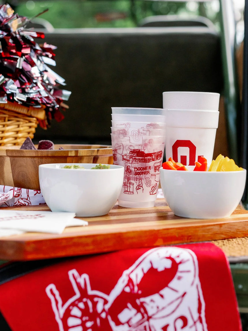 Oklahoma University Shatterproof Cups