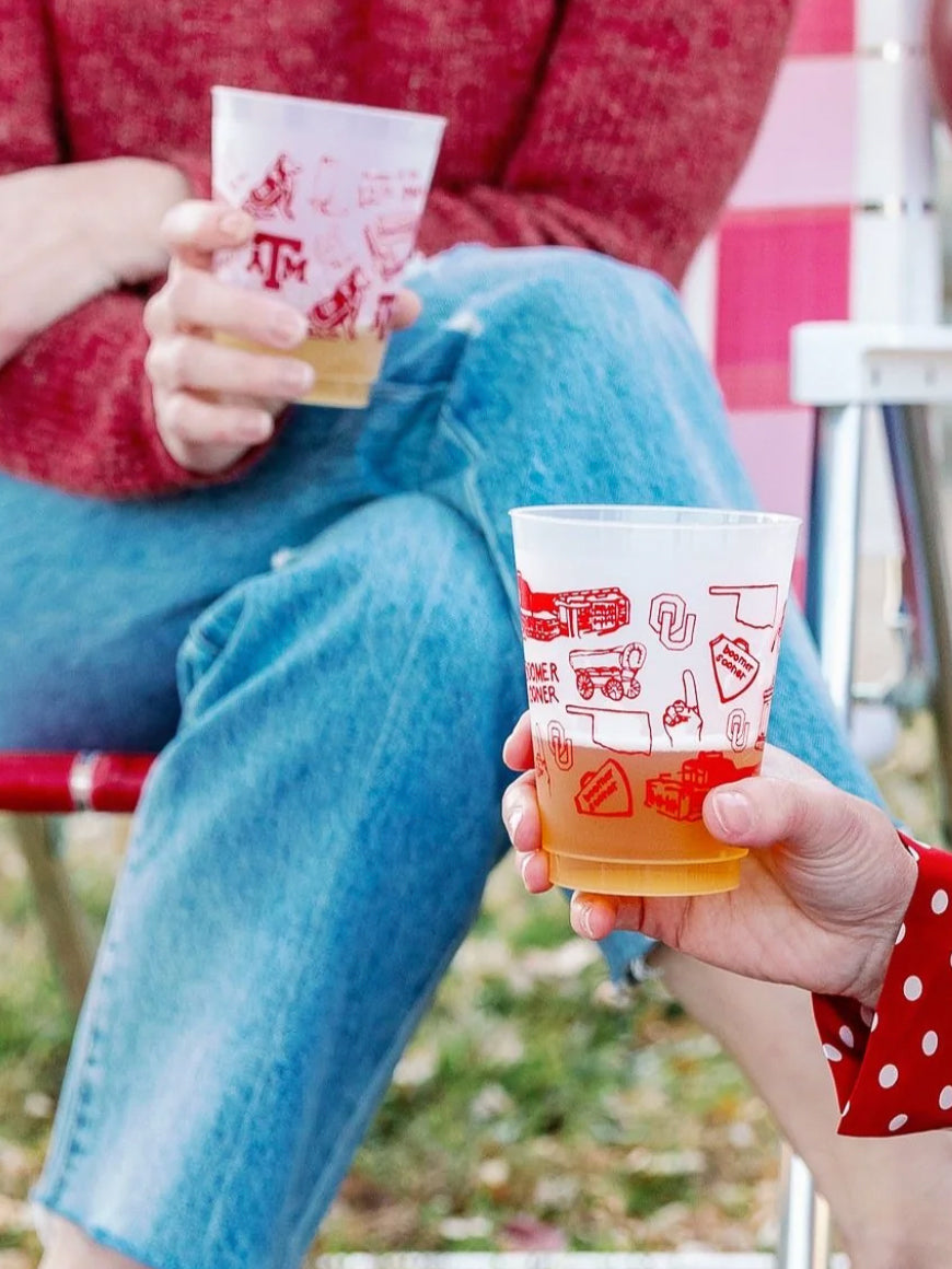 Oklahoma University Shatterproof Cups