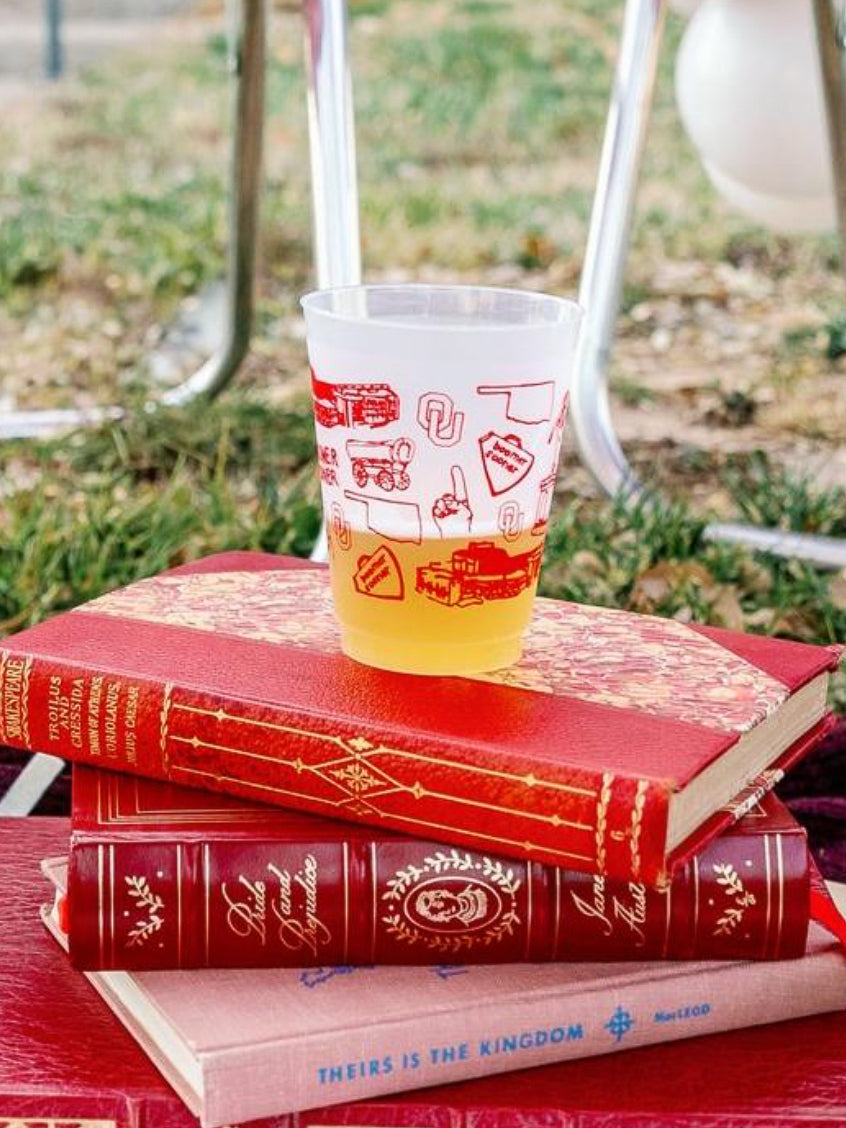 Oklahoma University Shatterproof Cups