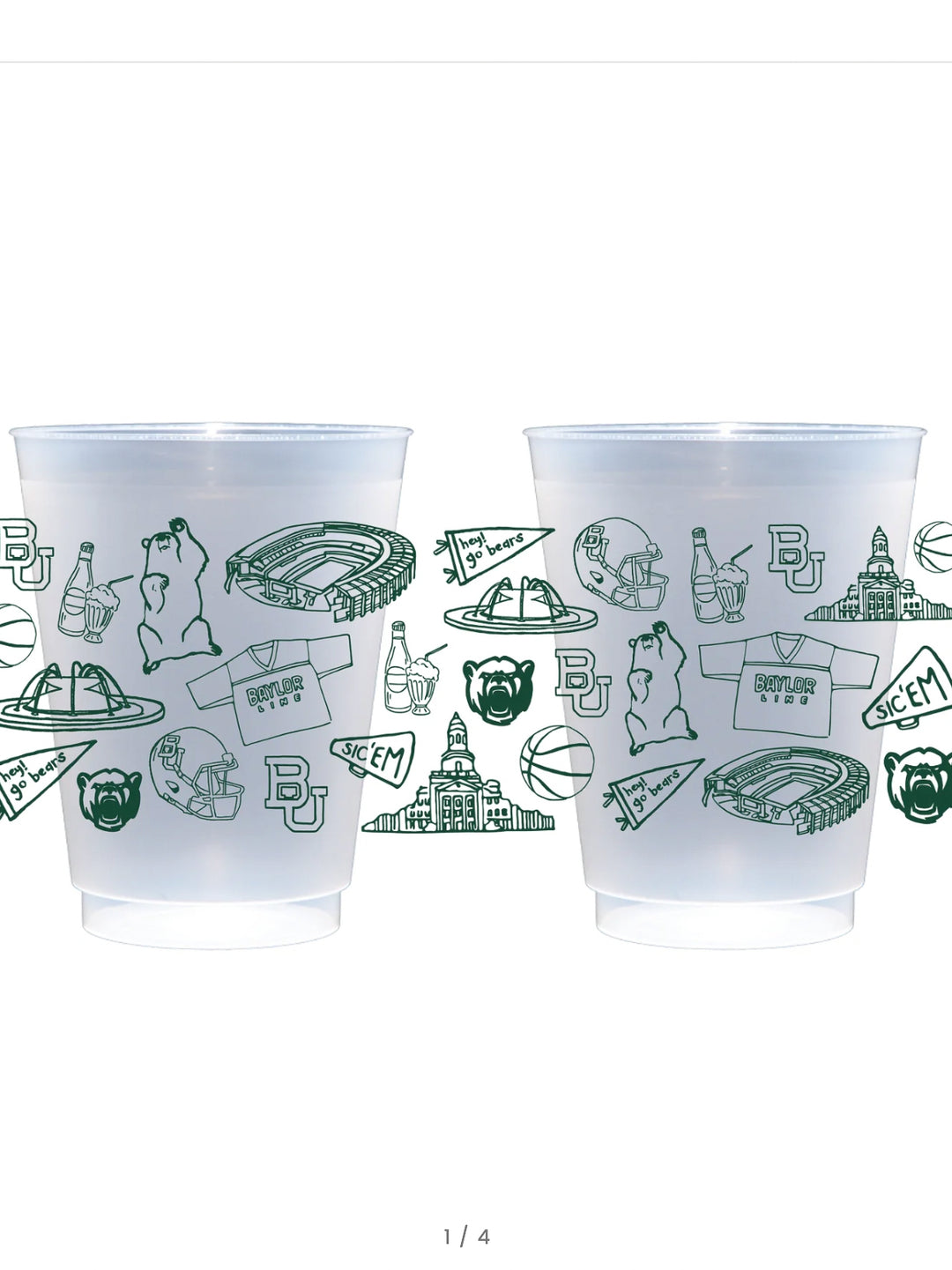 Baylor Shatterproof Cups