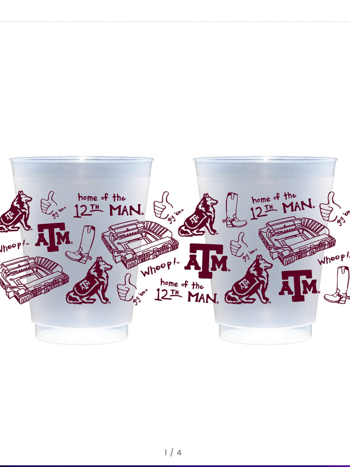Texas A&M Shatterproof Cups 