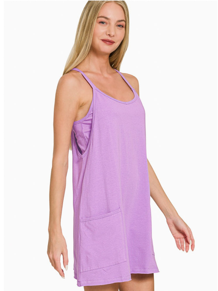 Cheer on Your Team Dress with Romper