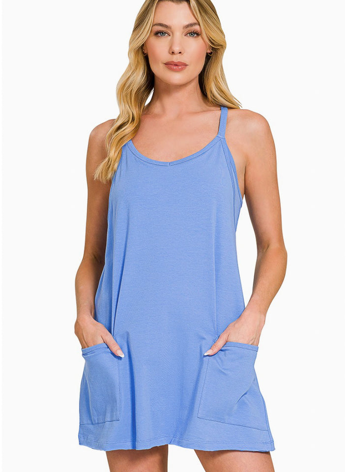 Cheer on Your Team Dress with Romper