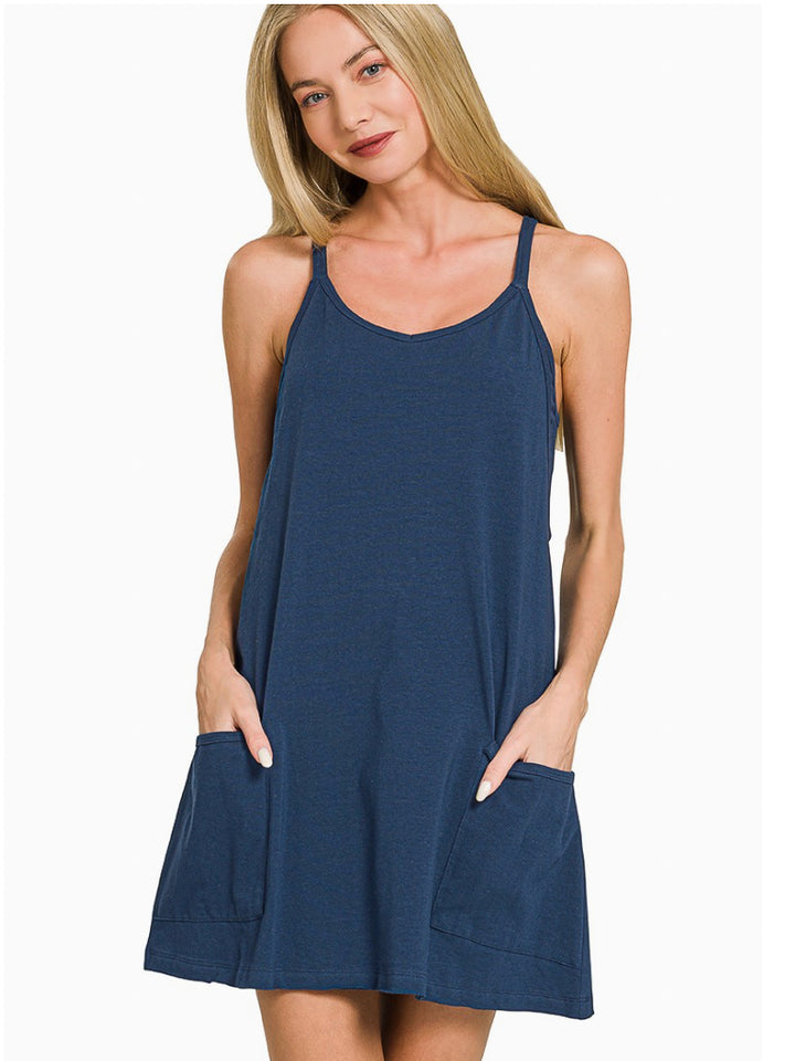 Cheer on Your Team Dress with Romper