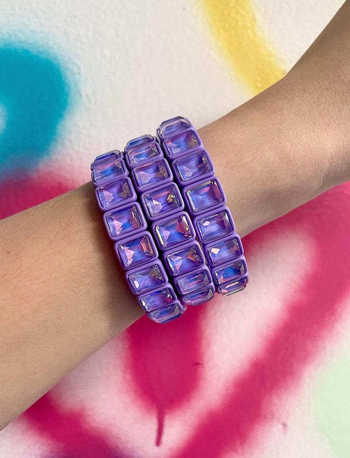 Blinged Out In Spirit Stone Stretch Bracelet