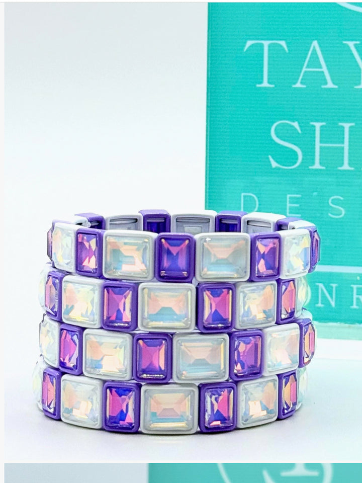 Blinged Out In Spirit Stone Stretch Bracelet