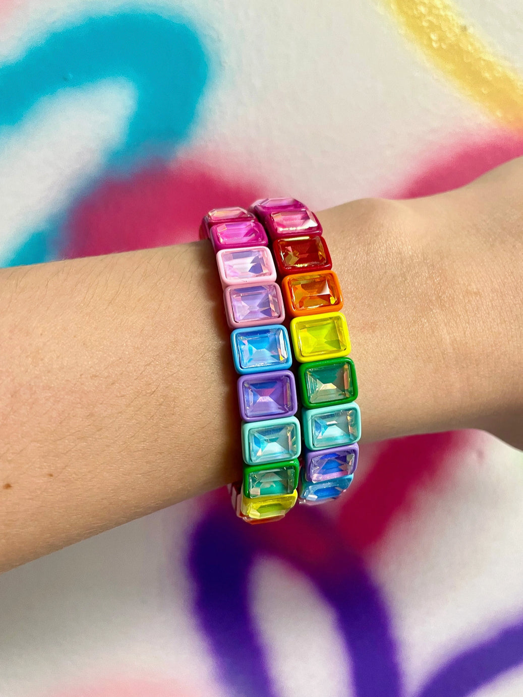 Rainbow Riot Multi Stretch Bracelet