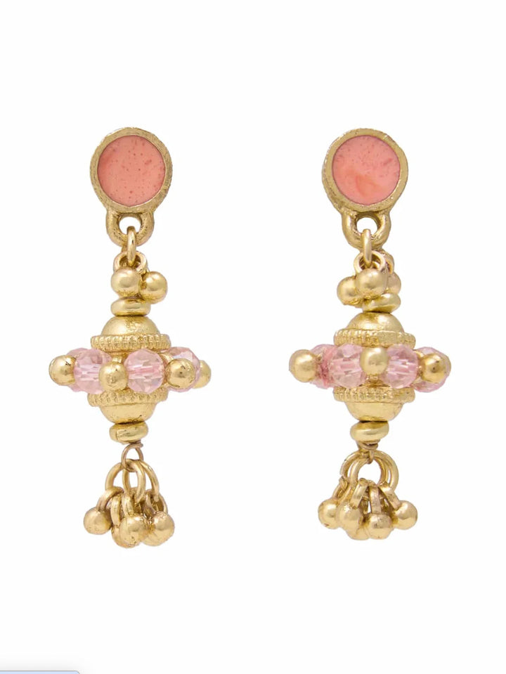 Jeannie Crystal & Enamel Dangle Earring