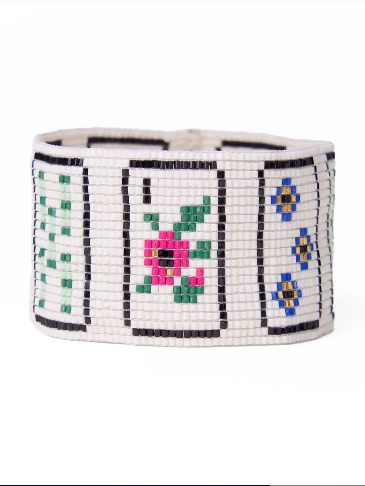 Brooklyn Beaded Stretch Mahjong Bracelet