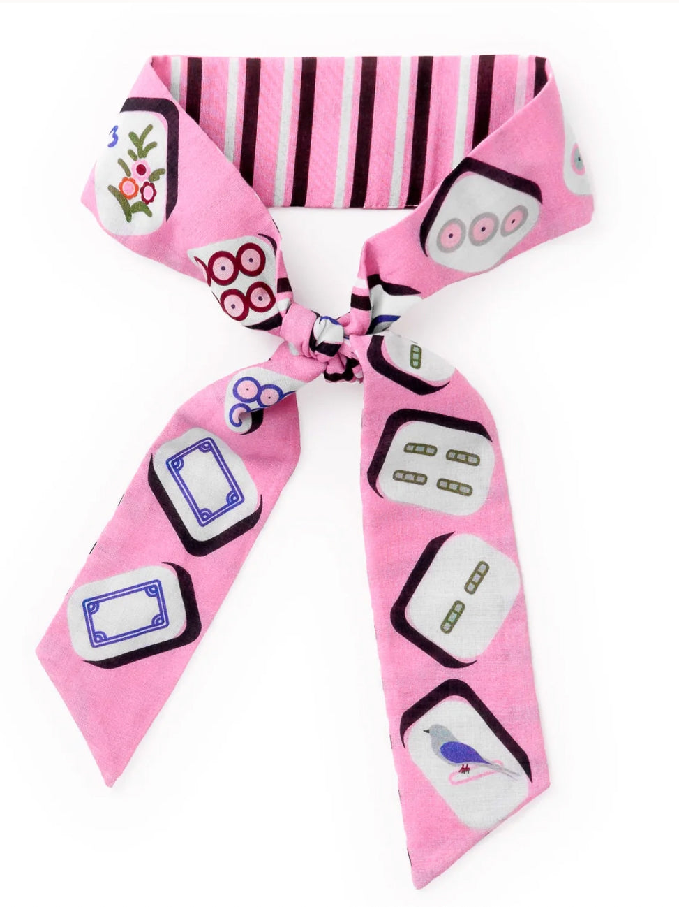 Camile Mahjong Twilly Skinny Scarf