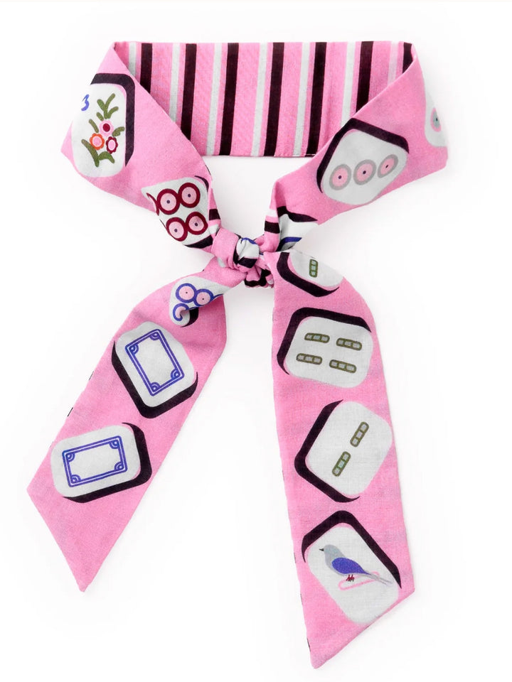 Camile Mahjong Twilly Skinny Scarf