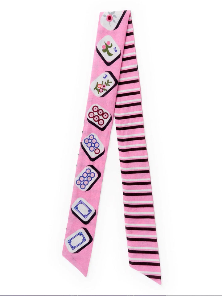 Camile Mahjong Twilly Skinny Scarf