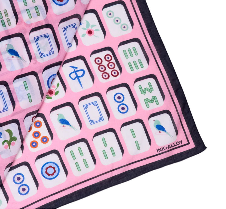 Olivia Mahjong Print Scarf
