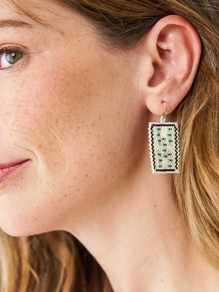 Tessa Beaded Mahjong Earrings