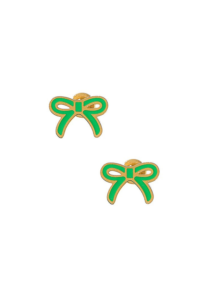 Sadie Bow Screwback Stud Earring 