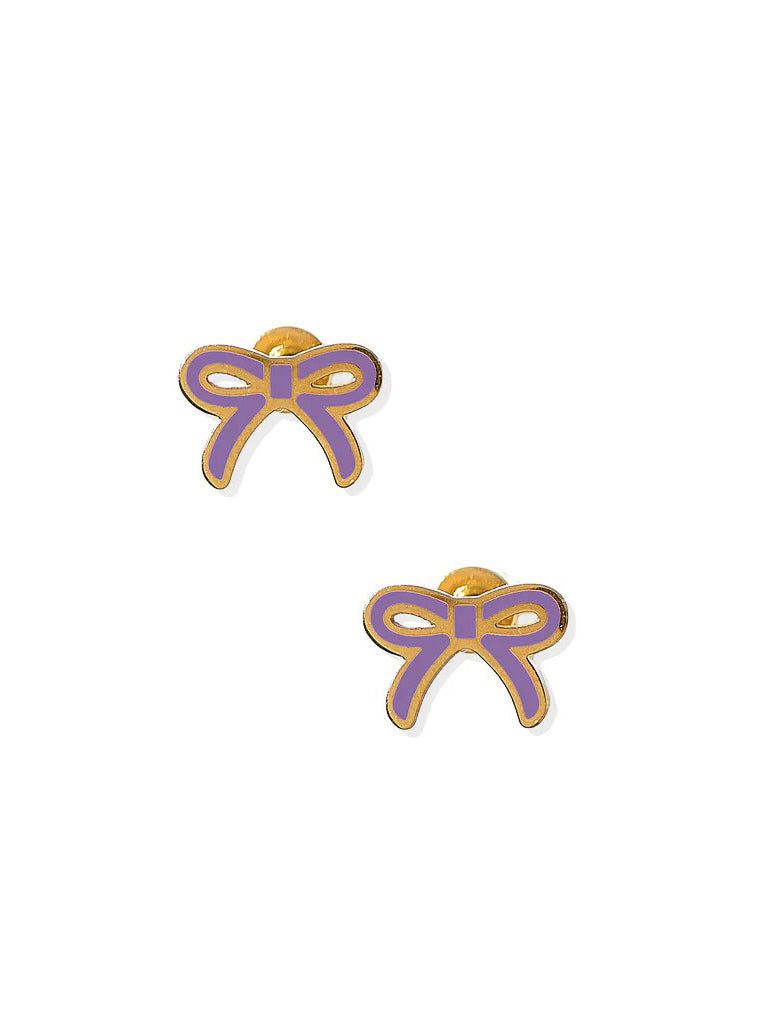 Sadie Bow Screwback Stud Earring 