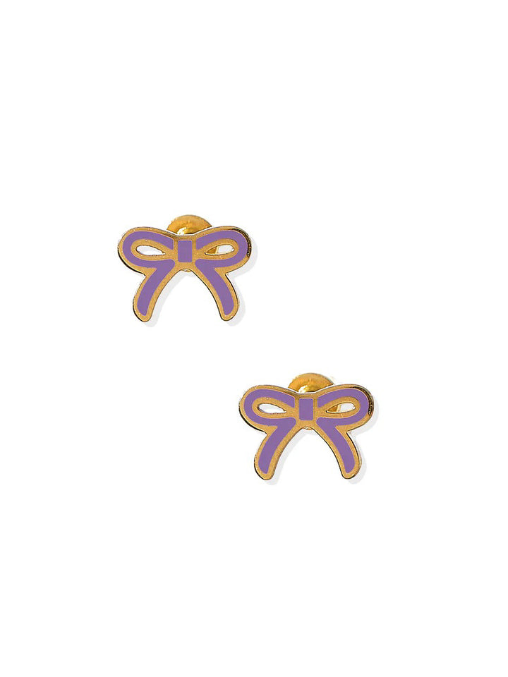 Sadie Bow Screwback Stud Earring 