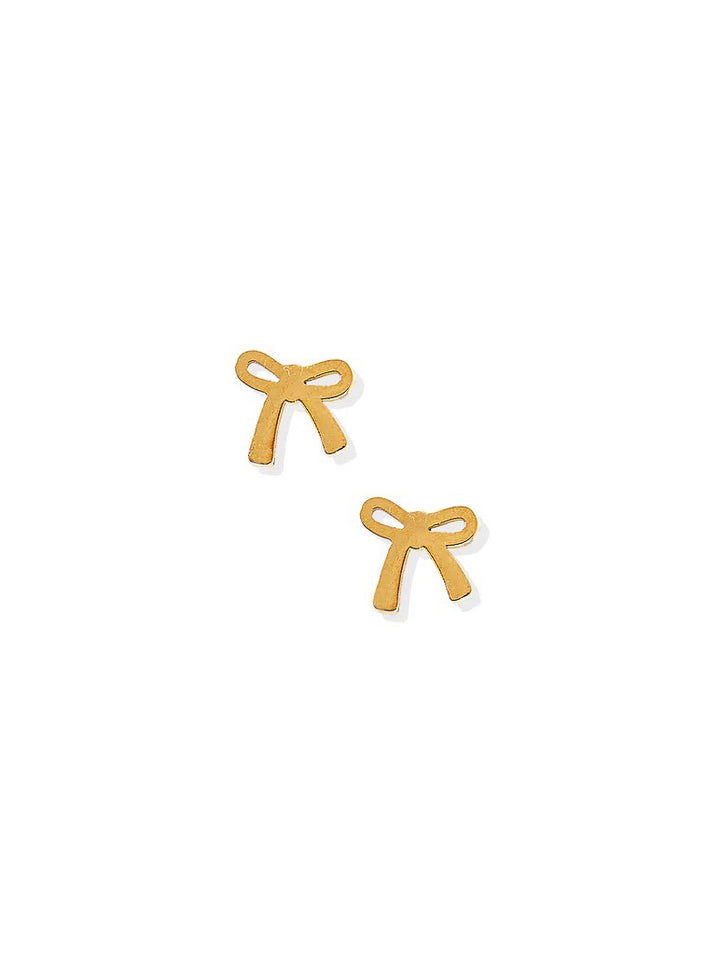 Ruby Bow Screwback Stud Earring