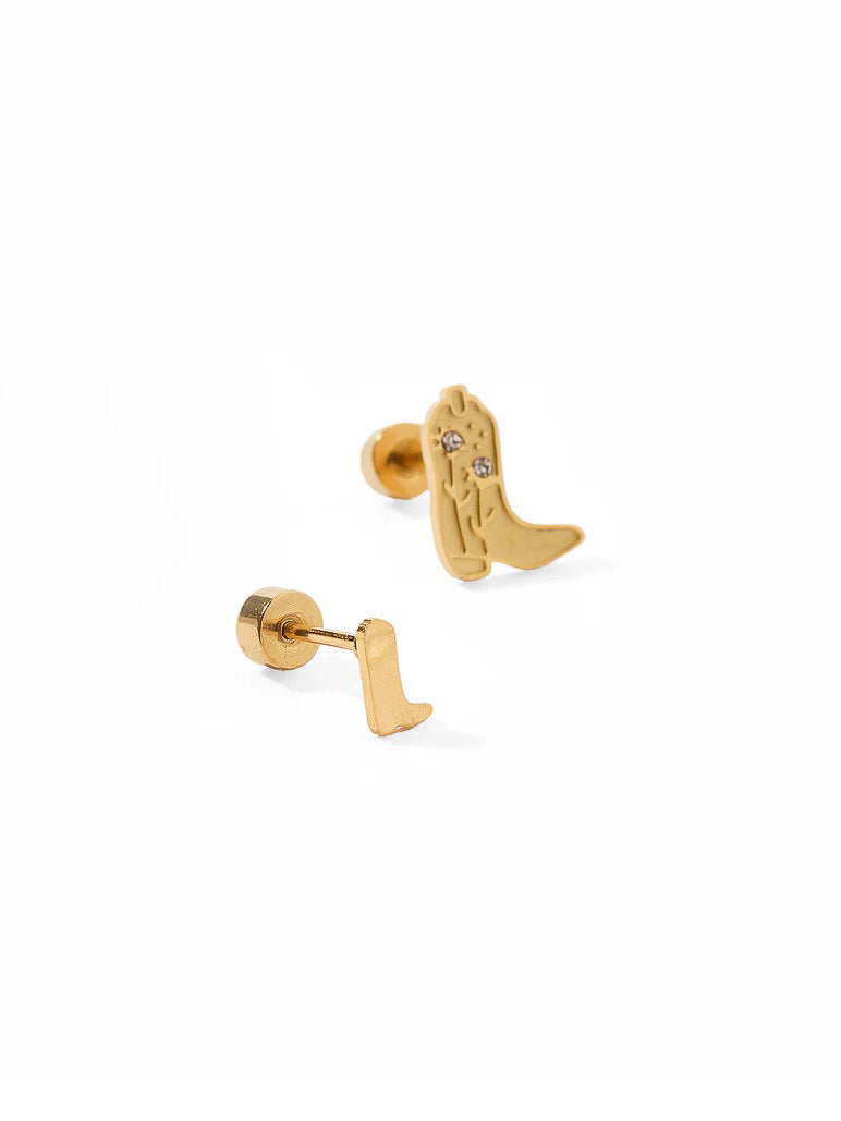 Daisy Cowgirl Boot Screwback Earring