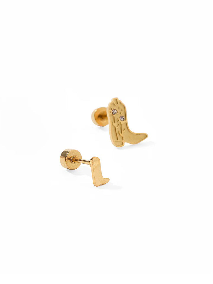 Daisy Cowgirl Boot Screwback Earring