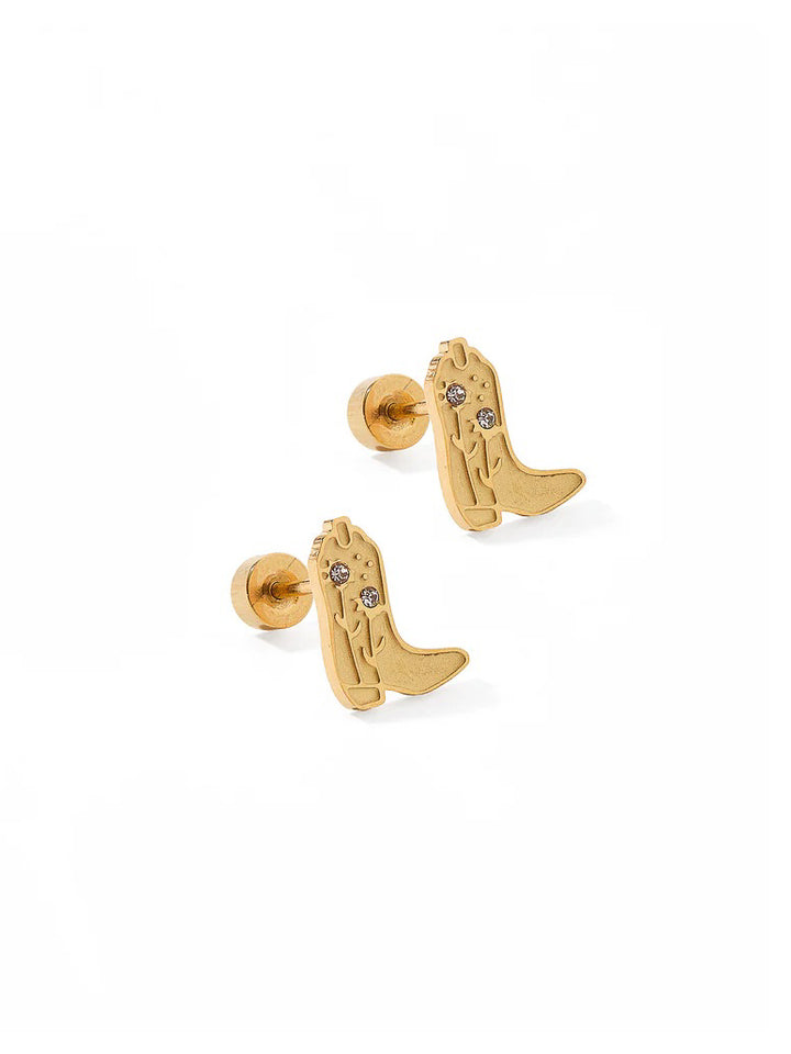 Daisy Cowgirl Boot Screwback Earring