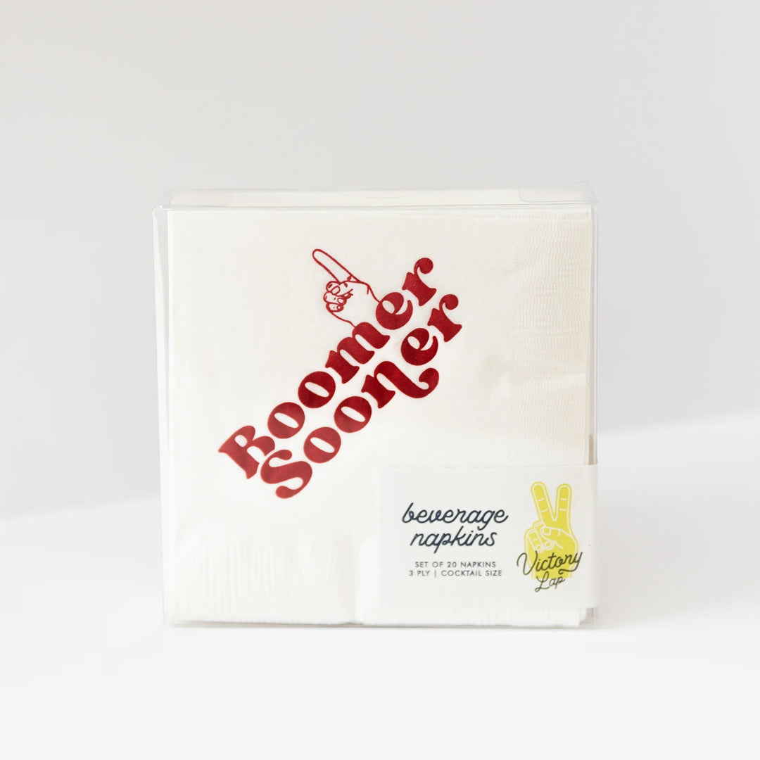 Oklahoma Boomer Sooner Napkin Set 