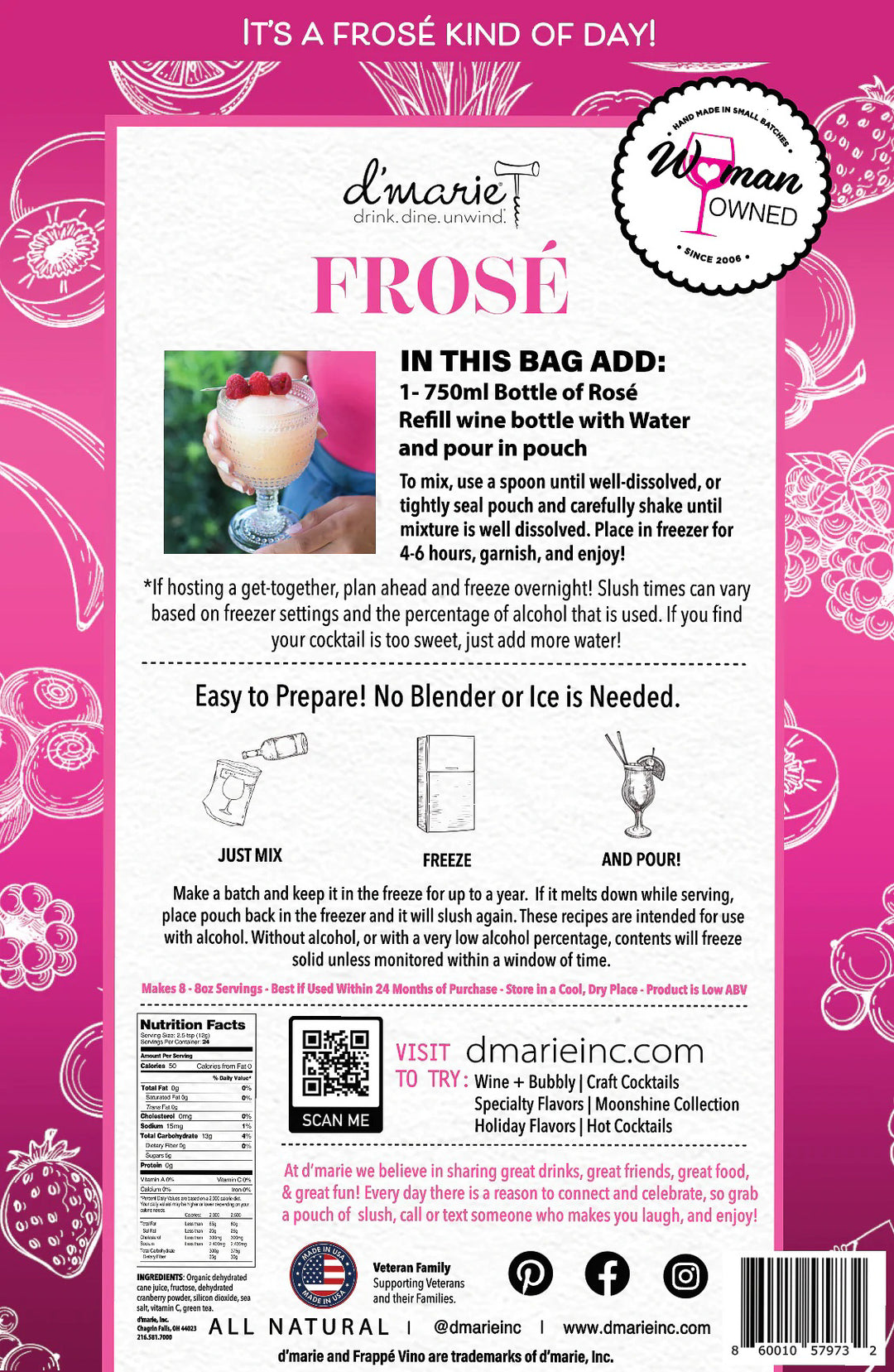 FRose' Craft Cocktail Slush Mix