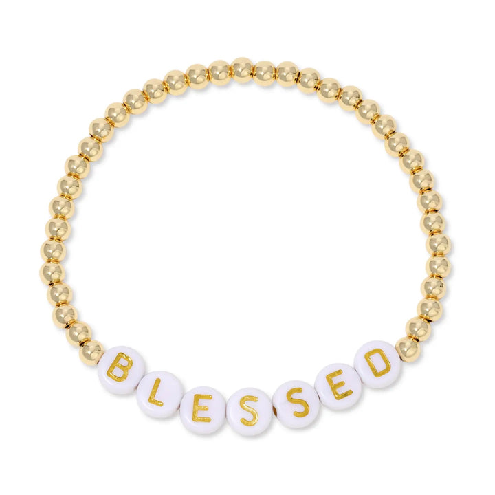 Blessed Stretch Bead Bracelet