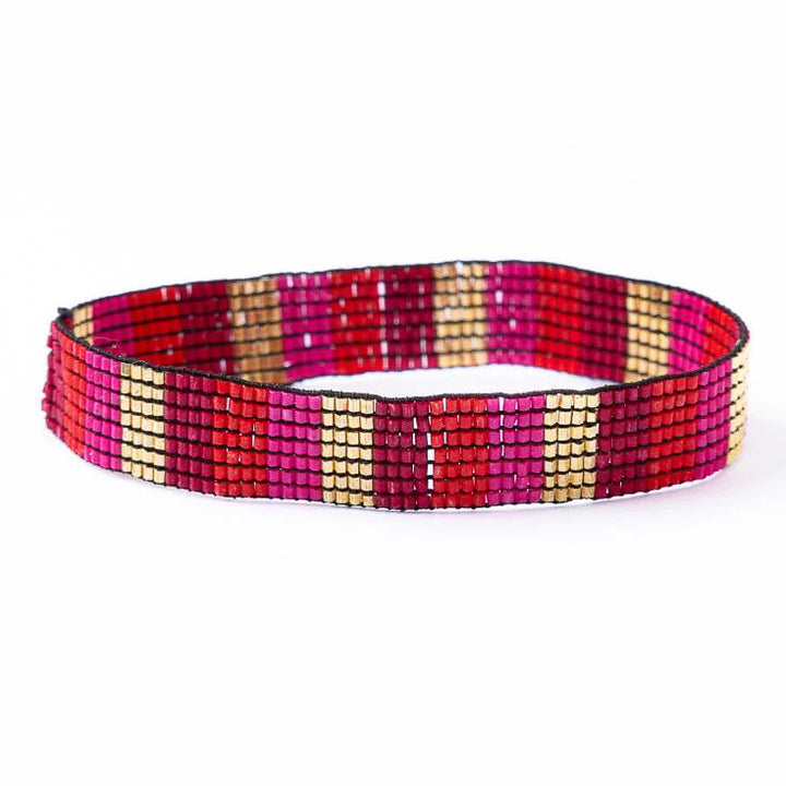 Alex Vertical Lines Stretch Bracelet