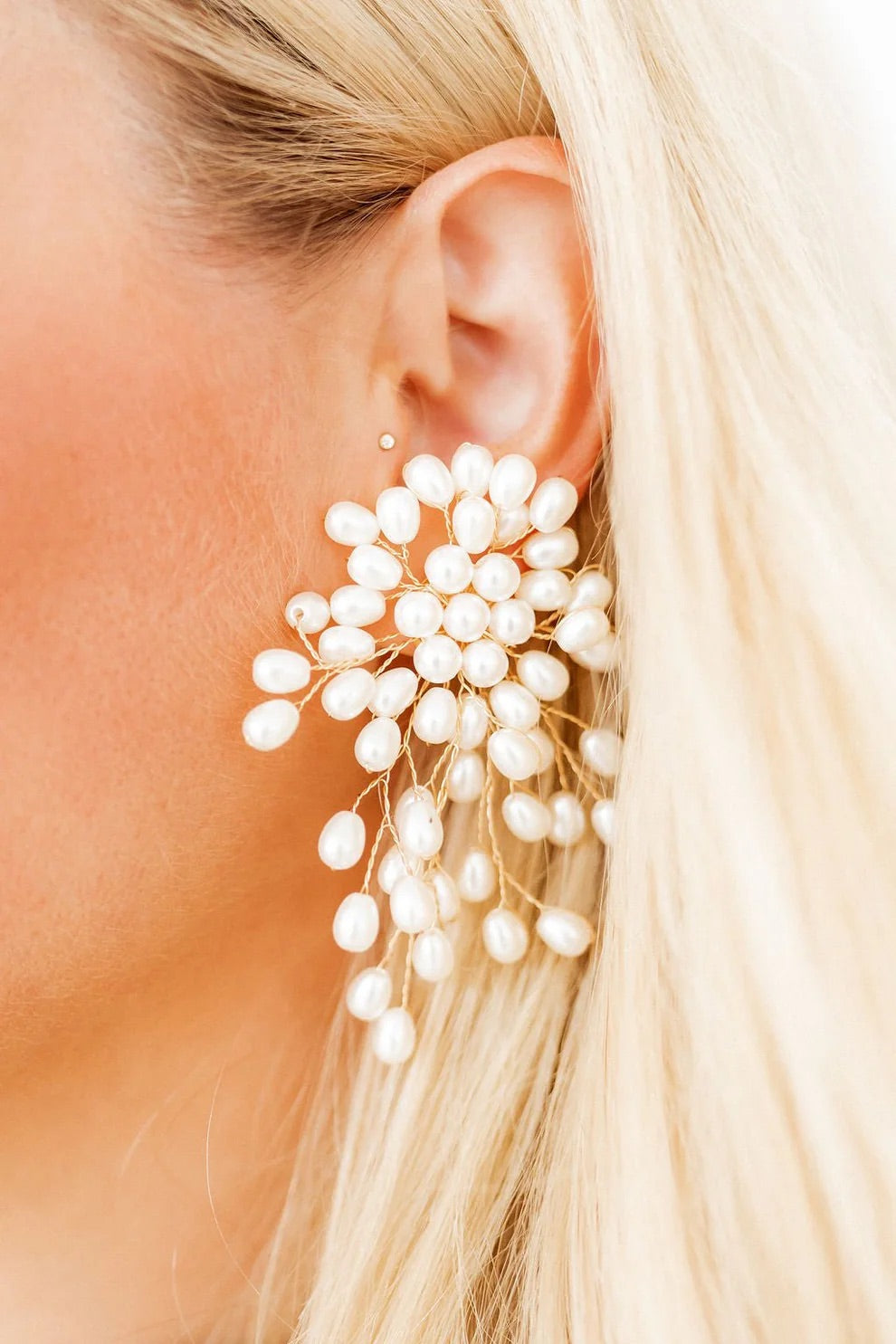 Ariel Pearl Spray Earrings