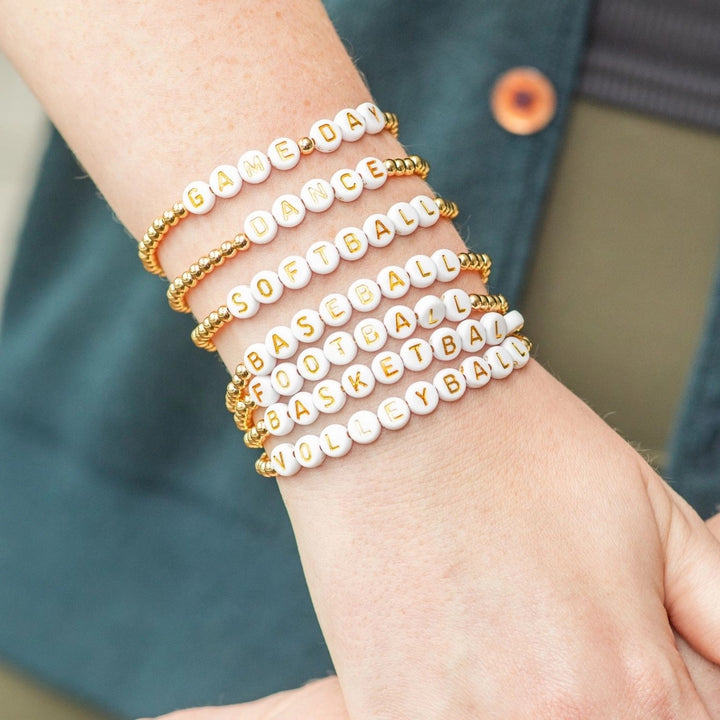 Gameday Stretch Bead Bracelet