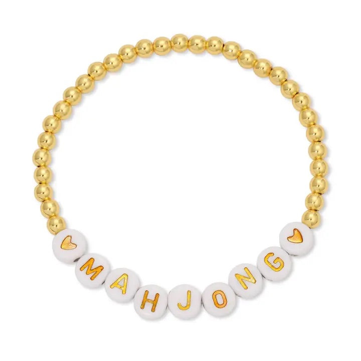 Mahjong Stretch Bead Bracelet