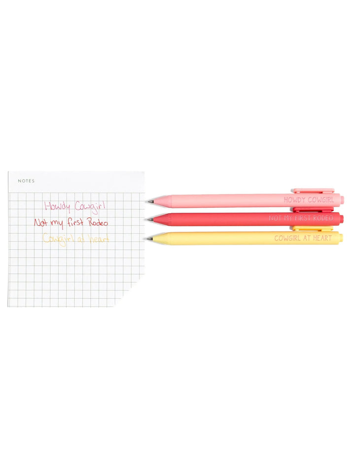 Howdy Cowgirl Pen Set