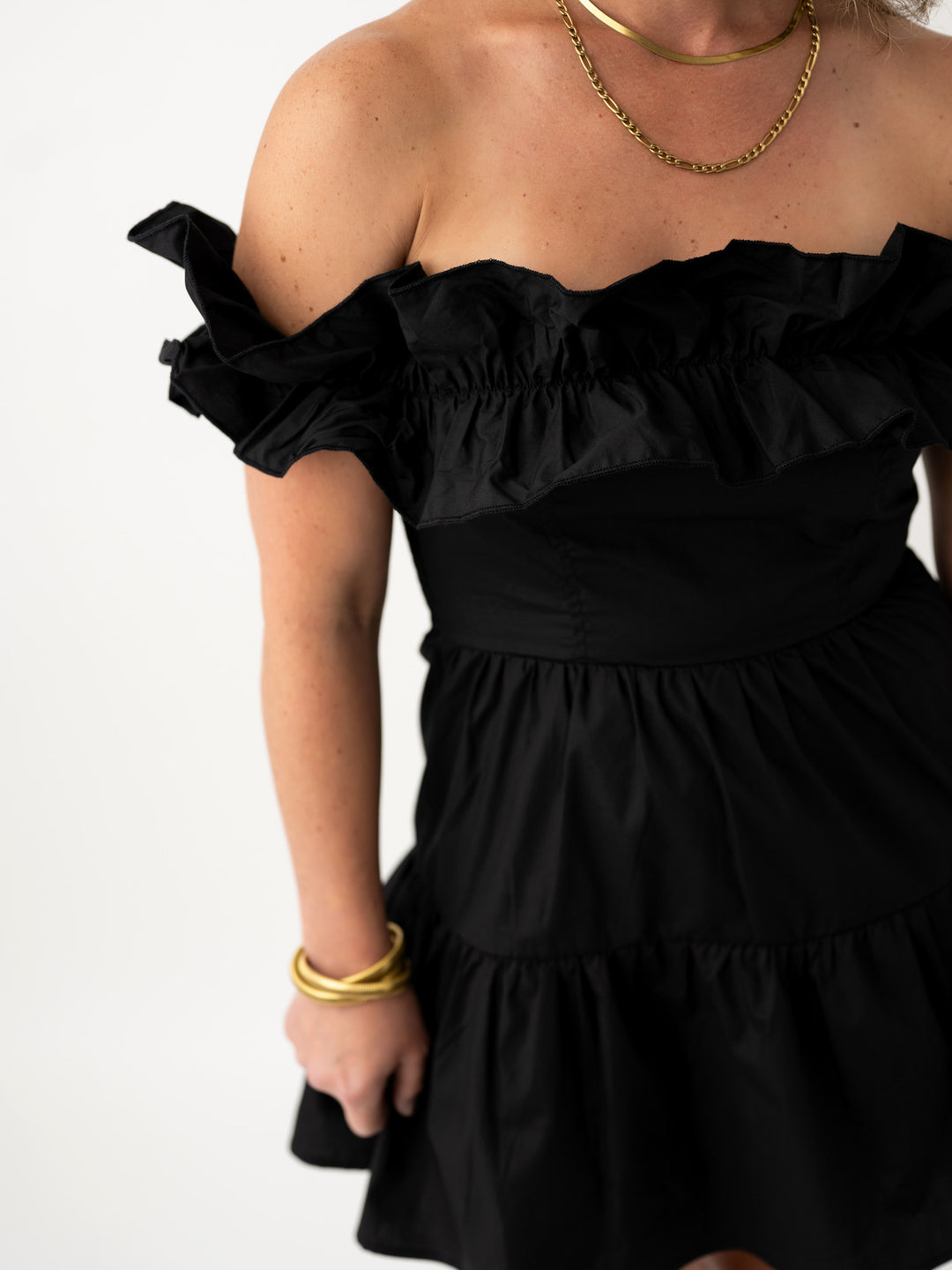 On The Town Ruffle Dress