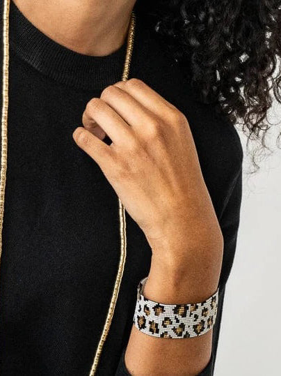 Brooklyn Cheetah Luxe Stretch Bracelet