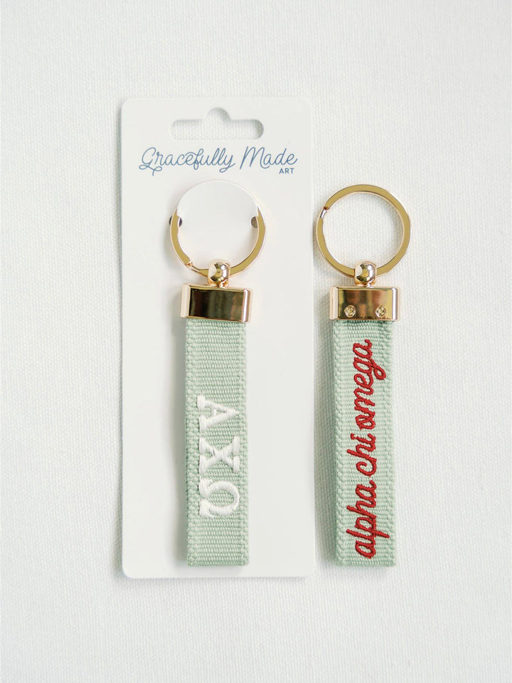 Embroidered Sorority Keychain